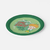 小妖精や小人OMGサンタ！彼を知ってる！ ペーパープレート (アングル)