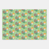 小妖精や小人OMGサンタ！彼を知ってる！ ラッピングペーパーシート (正面3)