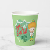 小妖精や小人OMGサンタ！彼を知ってる！ 紙コップ (裏面)