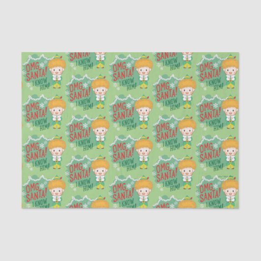 小妖精や小人OMGサンタ！彼を知ってる！ 薄葉紙 (正面)