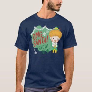 小妖精や小人OMGサンタ!彼を知ってる! Tシャツ