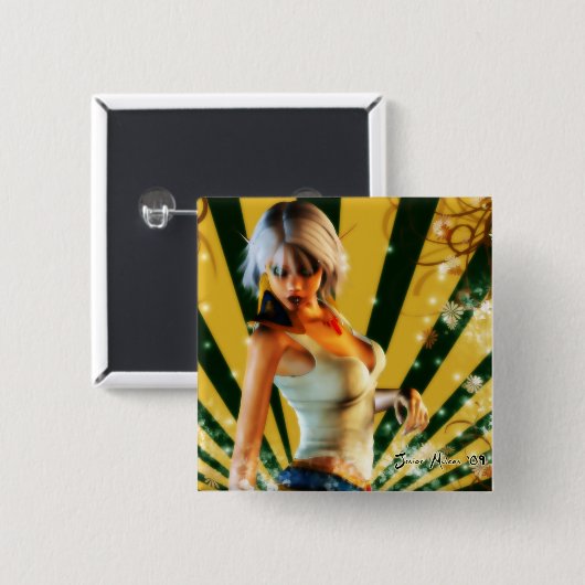 小妖精モデル 缶バッジ (正面&裏面)