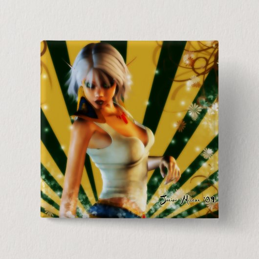 小妖精モデル 缶バッジ (正面)