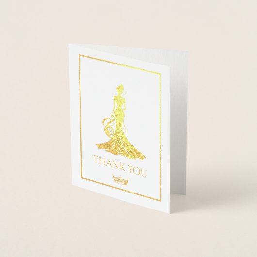 小姓の女王 箔カード (正面)