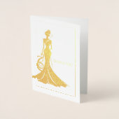 小姓の女王 箔カード (正面)