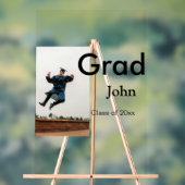 小姓名年次文字QR卒業おめでとう アクリルサイン (ニュートラル)