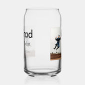 小姓名年次文字QR卒業おめでとう ガラス缶 (左)