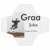 小姓名年次文字QR卒業おめでとう サッカーボール (フラット)