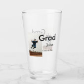 小姓名年次文字QR卒業おめでとう タンブラーグラス (正面)