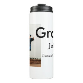 小姓名年次文字QR卒業おめでとう タンブラー