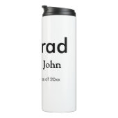 小姓名年次文字QR卒業おめでとう タンブラー (回転右)