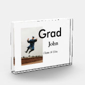 小姓名年次文字QR卒業おめでとう フォトブロック (左)