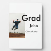 小姓名年次文字QR卒業おめでとう フォトプラーク (正面)