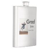 小姓名年次文字QR卒業おめでとう フラスク (右)