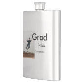 小姓名年次文字QR卒業おめでとう フラスク (左)