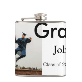 小姓名年次文字QR卒業おめでとう フラスク