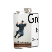 小姓名年次文字QR卒業おめでとう フラスク (右)