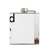 小姓名年次文字QR卒業おめでとう フラスク (裏面)