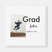 小姓名年次文字QR卒業おめでとう マグネット (正面)