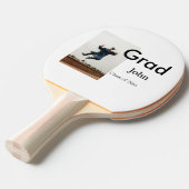 小姓名年次文字QR卒業おめでとう 卓球ラケット (正面アングル)