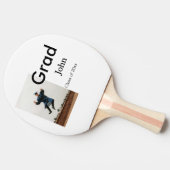 小姓名年次文字QR卒業おめでとう 卓球ラケット (横)