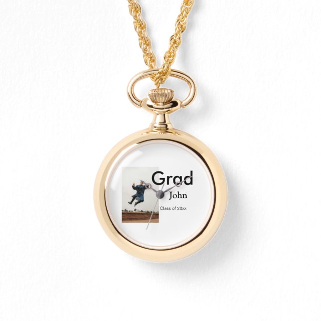 小姓名年次文字QR卒業おめでとう 腕時計 (正面)