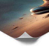 小威厳のある犬とブーツ ポスター (角)