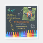 小学カラフル校卒業 スタンダードランチョンナプキン (正面)