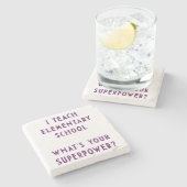 小学教え校で超能力って何？ ストーンコースター (横)