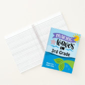 小学校で波を起こそう、学年と名前 ノートブック (内部)