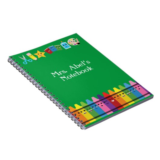 小学校と幼稚園の先生かわいいかわいい ノートブック (右側)