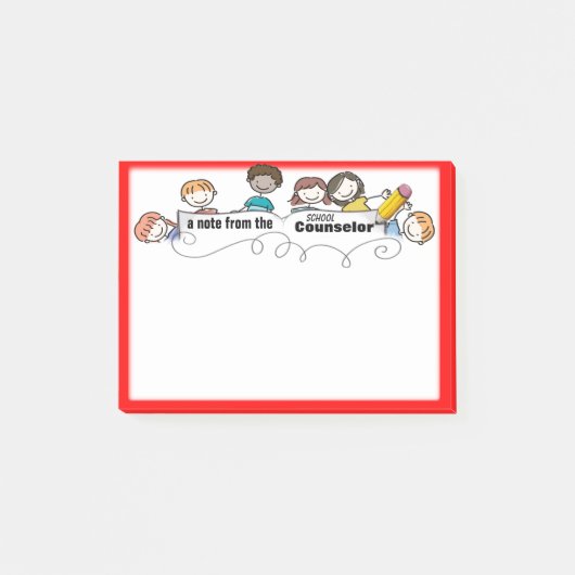 小学校のカウンセラーの付箋 ポストイット (正面)