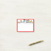 小学校のカウンセラーの付箋 ポストイット (デスク上)