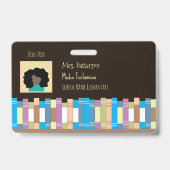 小学校のスタッフ写真ID従業員バッジ バッジ (正面)