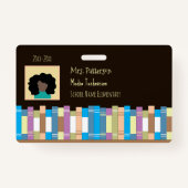 小学校のスタッフ写真ID従業員バッジ バッジ (正面)