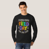 小学校のフィールドデイ 楽しい一日 2023 最終登校日 Tシャツ (正面フル)