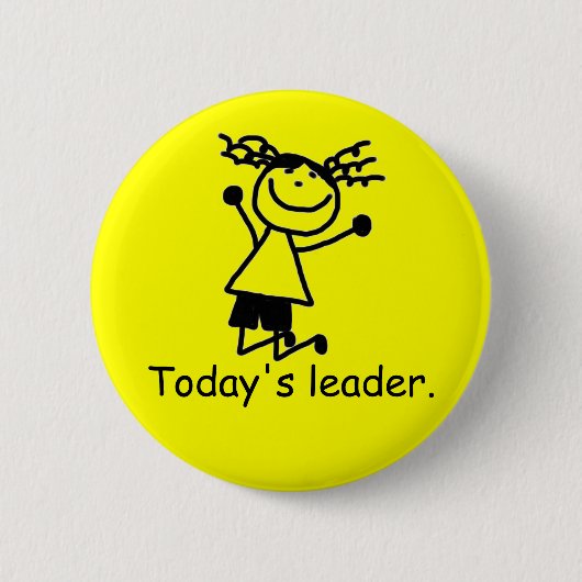 小学校のリーダボタンバッジ 缶バッジ (正面)