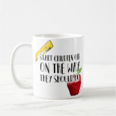 小学校の先生のコーヒー・マグ コーヒーマグカップ (左)