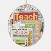 小学校の先生 セラミックオーナメント (左)