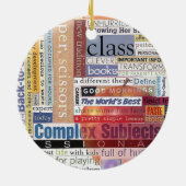 小学校の先生 セラミックオーナメント (裏面)