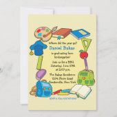 小学校の卒業の招待状 招待状 (正面)