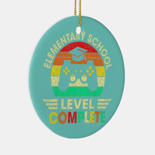 小学校の卒業レベルの完全ビデオ セラミックオーナメント (右)