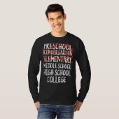 小学校の卒業中学校へ戻る Tシャツ (正面フル)
