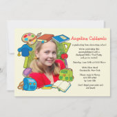 小学校の卒業写真招待状 招待状 (正面)