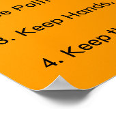 小学校の授業ルール ポスター (角)