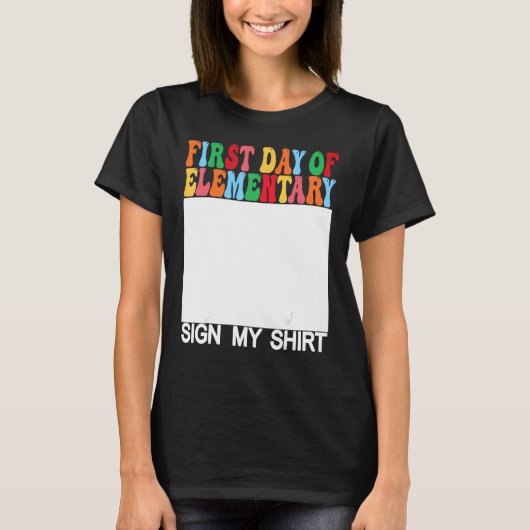 小学校の最初の日学校の最後の日 Tシャツ (正面)