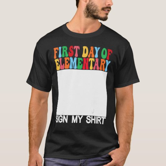 小学校の最初の日学校の最後の日 Tシャツ (正面)