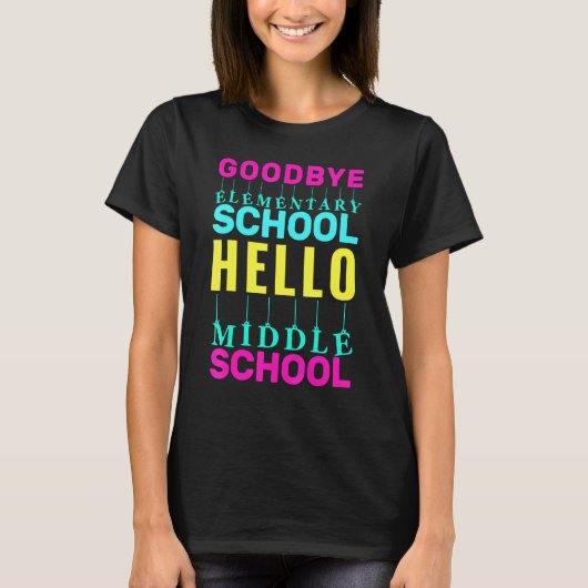 小学校の最終日 Tシャツ (正面)