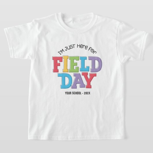 小学校の運動会のカスタマイズ Tシャツ (レイダウン)
