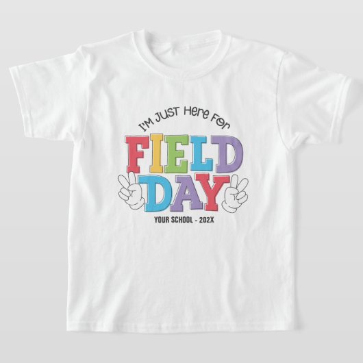 小学校の運動会のカスタマイズ Tシャツ (レイダウン)